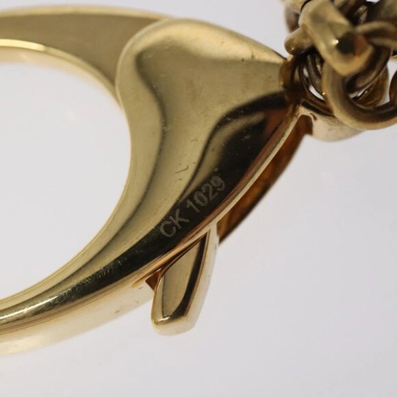 LOUIS VUITTON Porte Cles Marina Key Holder Charm Gold Tone - Picture 5 of 10